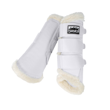 Eskadron Soft Mesh Gamaschen Kunstfell Weiß Wei&amp;amp;amp;amp;amp;amp;szlig;