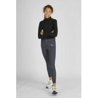 Kinderreithose Pikeur Braddy Full Grip Dunkler Schatten Grau