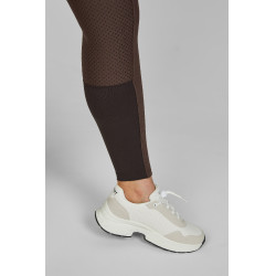 Damenreithose Pikeur Candela Ganzbesatz Grip Muffe Braun