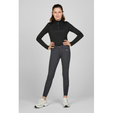Pikeur Kinderreithose Brooklyn Kniegrip Dunkler Schatten Grau