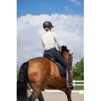 Damenreithose Pikeur New Lugana mit Kunstleder-Vollbesatz 0908 mittelhoher Bund Weiß Wei&szlig;