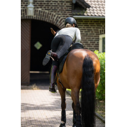 Damenreithose Pikeur New Lugana mit Kunstleder-Vollbesatz 0908 mittelhoher Bund Schwarz