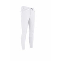 Pikeur Herrenreithose Rossini mit Kunstlederbesatz 7508 mittelhoher Bund Weiß Weiß Pikeur Herrenreithose Rossini mit Kunstlederbesatz 7508 mittelhoher Bund Weiß Weiß