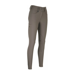 Hose Amia 6805 Pikeur Kniebesatz mittelhoher Bund Damen Maulwurf Braun