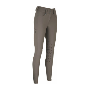 Hose Amia 6805 Pikeur Kniebesatz mittelhoher Bund Damen Maulwurf Braun