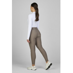Hose Amia 6805 Pikeur Kniebesatz mittelhoher Bund Damen Maulwurf Braun