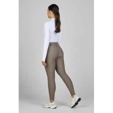 Hose Amia 6805 Pikeur Kniebesatz mittelhoher Bund Damen Maulwurf Braun