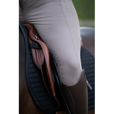 Hose Amia 6805 Pikeur Kniebesatz mittelhoher Bund Damen Maulwurf Braun