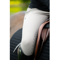Hose Amia 6805 Pikeur Kniebesatz mittelhoher Bund Damen Maulwurf Braun