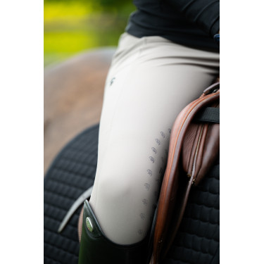 Hose Amia 6805 Pikeur Kniebesatz mittelhoher Bund Damen Maulwurf Braun