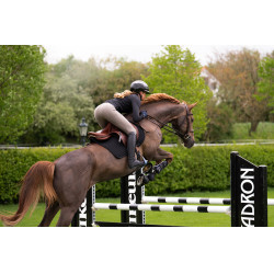 Hose Amia 6805 Pikeur Kniebesatz mittelhoher Bund Damen Maulwurf Braun