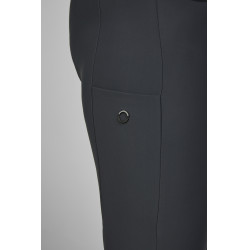 Hose Amia 6805 Pikeur Kniebesatz mittelhoher Bund Damen Dunkler Schatten Grau