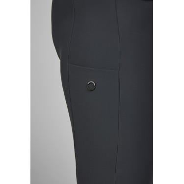 Hose Amia 6805 Pikeur Kniebesatz mittelhoher Bund Damen Dunkler Schatten Grau