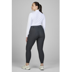 Hose Amia 6805 Pikeur Kniebesatz mittelhoher Bund Damen Dunkler Schatten Grau