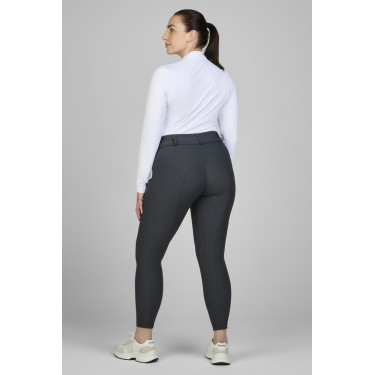 Hose Amia 6805 Pikeur Kniebesatz mittelhoher Bund Damen Dunkler Schatten Grau