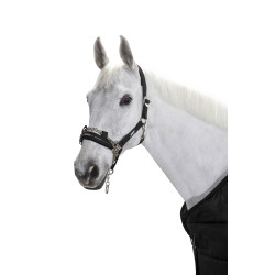 Kopfhalfter mit Kettenkontrolle Sliding Eskadron Schwarz