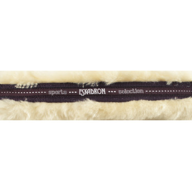 Eskadron Halfter Schnalle Pin Lammfell Brombeere Bordeaux