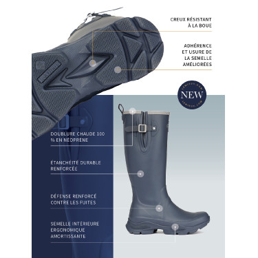 LeMieux Ultra Stride Wellington Gummistiefel Eiche