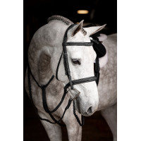 Trensenzaum Hunter mit Schnürung LeMieux Schwarz / Silber Trensenzaum Hunter mit Schnürung LeMieux Schwarz / Silber