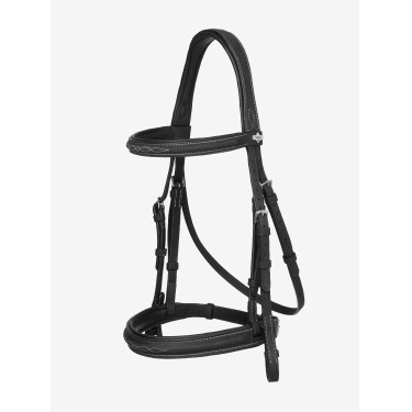 Trensenzaum Hunter mit Schnürung LeMieux Schwarz / Silber Trensenzaum Hunter mit Schnürung LeMieux Schwarz / Silber