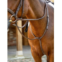 Feststehende Martingal Hunter LeMieux Havanna / Silber Braun Feststehende Martingal Hunter LeMieux Havanna / Silber Braun