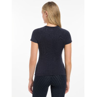 Kurzarm-T-Shirt LeMieux nahtlos Britney Marine Marineblau