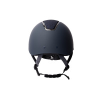 Schimmernder Metall-Helm Monarch II Horze Dunkelblau