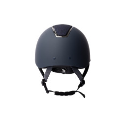 Schimmernder Metall-Helm Monarch II Horze Dunkelblau