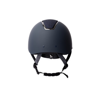 Schimmernder Metall-Helm Monarch II Horze Dunkelblau