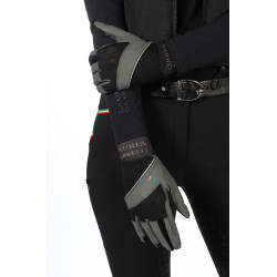Livigno HKM Handschuhe Schwarz / Grau