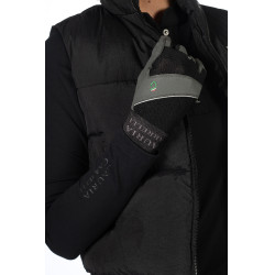 Livigno HKM Handschuhe Schwarz / Grau