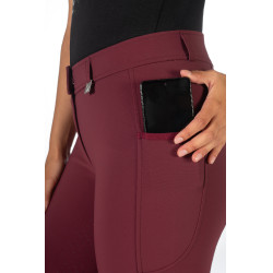 Hose Livigno Vollbesatz Silikon HKM Damen Lauria Garrelli Bordeaux