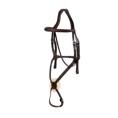 Geflochtener Trensenzaum mit kombiniertem Reithalfter New English Collection by Dy'on Geflochtener Trensenzaum mit kombiniertem Reithalfter New English Collection by Dy'on