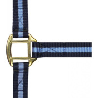 Nylonhalfter mit Leder unterlegt Norton Marine / Himmelblau