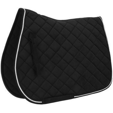 Satteldecke Riding World Velours Schwarz