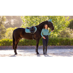 LeMieux Wildleder Close Contact Schabracke Lagune Blau