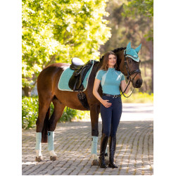 LeMieux Suede Dressur Schabracke Lagune Blau LeMieux Suede Dressur Schabracke Lagune Blau