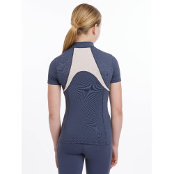 Mesh-Unterwäsche Mia LeMieux Young Rider Kurzarm Blaues Dämmerlicht Mesh-Unterwäsche Mia LeMieux Young Rider Kurzarm Blaues Dämmerlicht