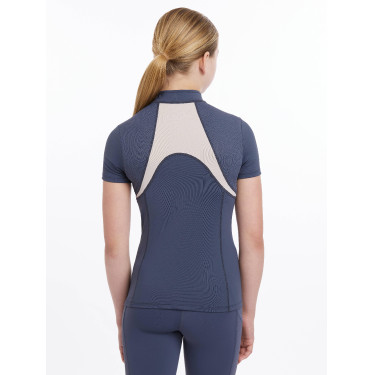 Mesh-Unterwäsche Mia LeMieux Young Rider Kurzarm Blaues Dämmerlicht Mesh-Unterwäsche Mia LeMieux Young Rider Kurzarm Blaues Dämmerlicht