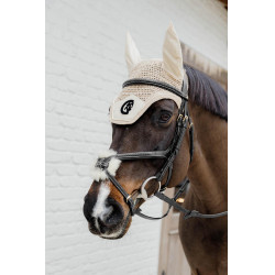 Trense mit geflochtenem Kombinationsnasenriemen D Collection Dy'on Schwarz