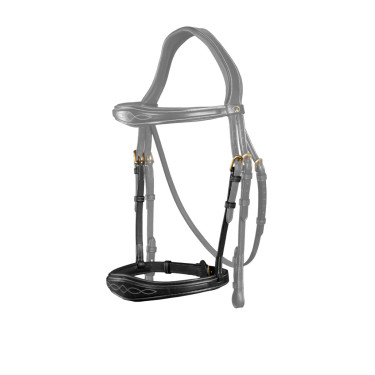 Anatomisches Reithalfter ohne Kehlriemen D Collection Dy'on Schwarz