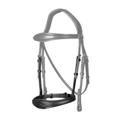 Anatomisches Reithalfter ohne Kehlriemen New English Collection Dy'on Schwarz