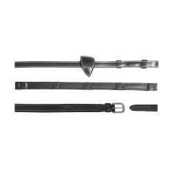 Zügel Soft 1/2 mit 8 integrierten Stoppern Working by Dy'on Schwarz