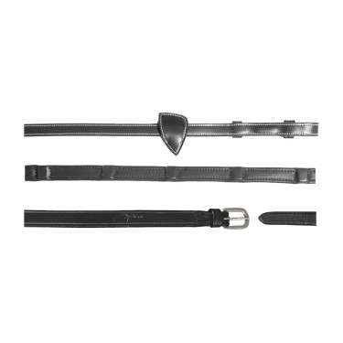 Zügel Soft 1/2 mit 8 integrierten Stoppern Working by Dy'on Schwarz Zügel Soft 1/2 mit 8 integrierten Stoppern Working by Dy'on Schwarz