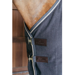 Trocknende Decke aus veganer Wolle Kentucky Grau