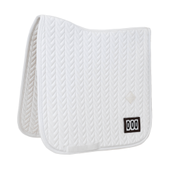 Wettkampfschabracke Fishbone mit 2 Nummern Kentucky Dressur Weiß Weiß