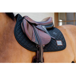 Wettkampf-Schabracke 2 Nummern Kentucky Jumping Schwarz Wettkampf-Schabracke 2 Nummern Kentucky Jumping Schwarz