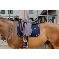 Teppich Onion Quilt Rubber Logoo Dressur Kentucky Marine Marineblau