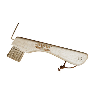 Hufkratzer mit Metallborsten und Magnet Grooming Deluxe Braun