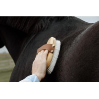 Weiche Bürste mit sanften Borsten Small Grooming Deluxe Natürlich